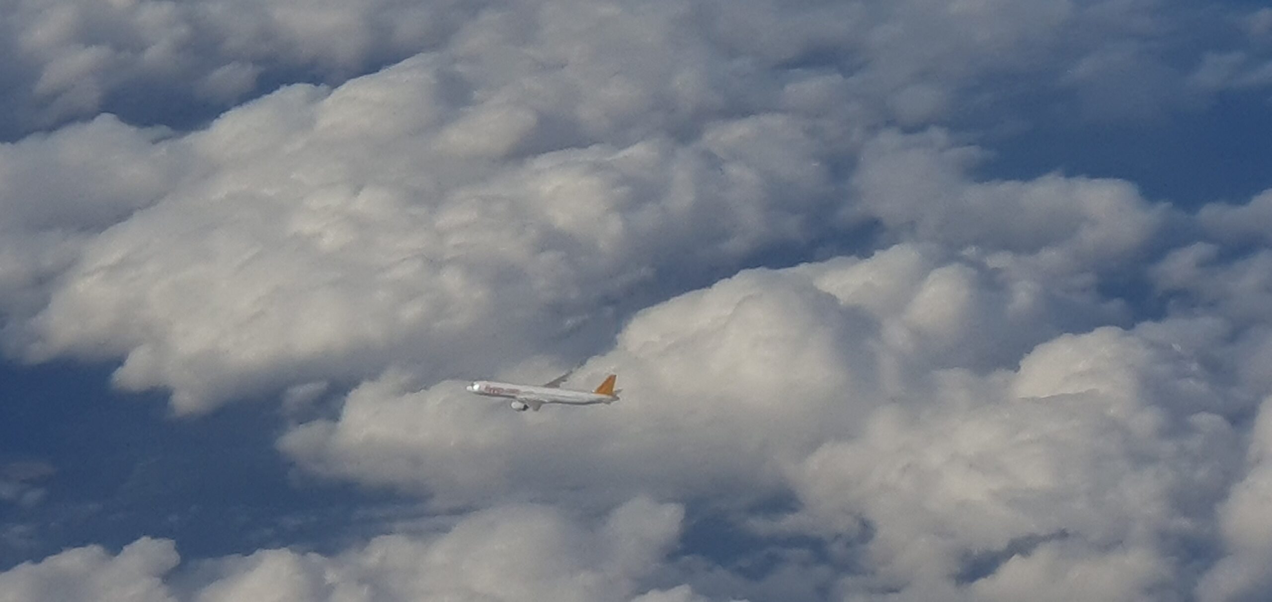 マイルとJRE POINTどっちで旅する?原資別に往復コストを比較 2 上空を飛ぶ旅客機を空撮した写真