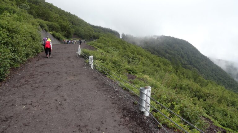 Climbers on the Yoshida Trail