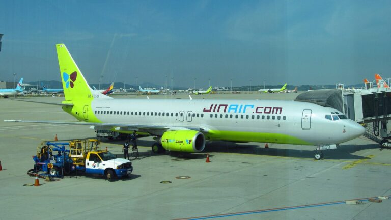 ジンエアーのボーイング737-800（仁川国際空港）