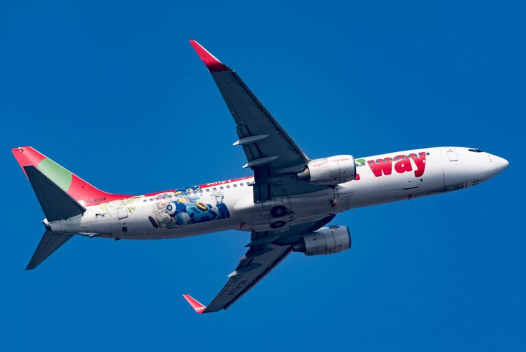 A Boeing 737-800 of T'way Air (HL8024)