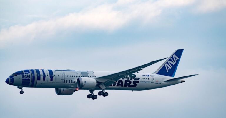 全日本空輸のボーイング787-9型機（JA873A）